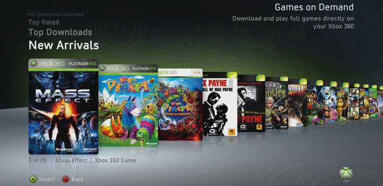 Xbox Live Games on Demand